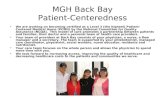 MGH Back Bay Patient-Centeredness