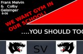 WE WANT GYM IN OUR SCHOOL!