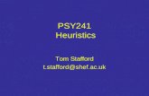 PSY241  Heuristics