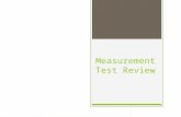 Measurement Test Review
