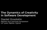 The Dynamics of Creativity in Software Development