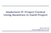 Implement IT: Project Control Using Baselines in Gantt  Project