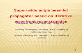 Super-wide angle  beamlet propagator based  on iterative  wavefront  reconstruction