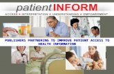 PUBLISHERS PARTNERING TO IMPROVE PATIENT ACCESS TO HEALTH INFORMATION