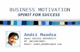 BUSINESS MOTIVATION SPIRIT FOR SUCCESS