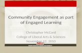 Community Engagement as part of Engaged Learning