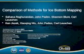Comparison of  Methods for Ice Bottom Mapping