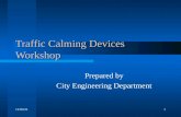 Traffic Calming Devices Workshop