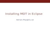 Installing MDT in Eclipse