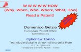 W W W W W HOW  (Why, When, Who, Where, What, How) Read a Patent!