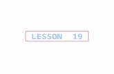 LESSON   19