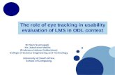 The role of eye tracking in usability evaluation of LMS in ODL context