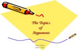 The Topics of  Argument