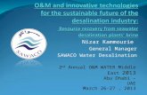 Nizar Kammourie  General Manager SAWACO Water Desalination
