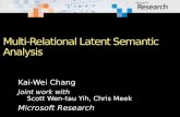 Multi-Relational Latent Semantic  Analysis
