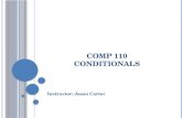 Comp 110 Conditionals