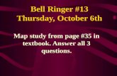 Bell Ringer  # 13 Thursday , October  6th