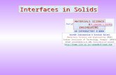 Interfaces in Solids