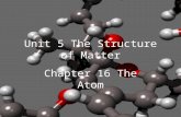 Unit 5 The Structure of Matter