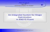 An Integrated System for Shape Optimization  in ANSYS Fluent