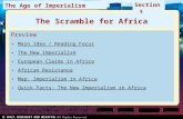 Preview Main Idea / Reading Focus The New Imperialism European Claims in Africa African Resistance