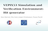 VEPIX53  Simulation and Verification  Environment: Hit generator