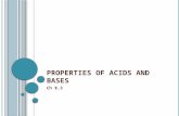 Properties of Acids and Bases