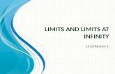Limits and Limits at infinity