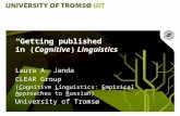 “Getting published  in ( Cognitive )  Linguistics