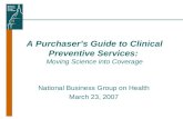 A Purchaser’s Guide to Clinical Preventive Services: Moving Science into Coverage