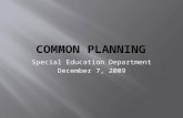 Common planning