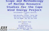 Scope and Methodology of Marine Resource Studies for the Cape Wind Energy Project