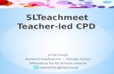 SLTeachmeet Teacher-led CPD