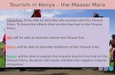 Tourism in Kenya – the  Maasai  Mara