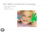 The ABC’s of Service Learning