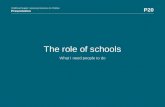 The role of schools