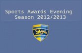 Sports Awards Evening  Season 2012/2013