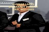 Gunnar lacks biography project Mrs. Williams