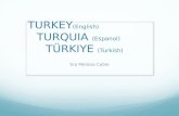 TURKEY ( English) TURQUIA  ( Espanol ) Türkiye (Turkish )