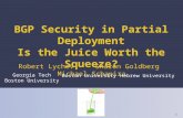 BGP Security in Partial  Deployment Is the Juice Worth the Squeeze?
