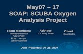 May07 – 17 SOAP: SCUBA Oxygen Analysis Project