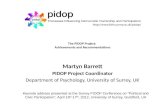 The PIDOP Project:  Achievements  and Recommendations