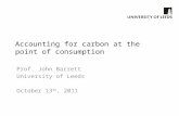 Accounting for carbon at the point of consumption