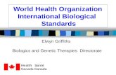 World Health Organization     International Biological                 Standards