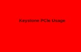 Keystone  PCIe  Usage