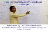 Lao  Farmers Network:  Prospects and Challenges