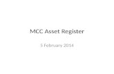 MCC Asset Register