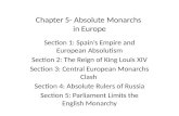 Chapter 5- Absolute Monarchs  in Europe