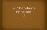 Le  Châtelier’s  Principle