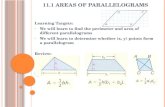 11.1 Areas of Parallelograms